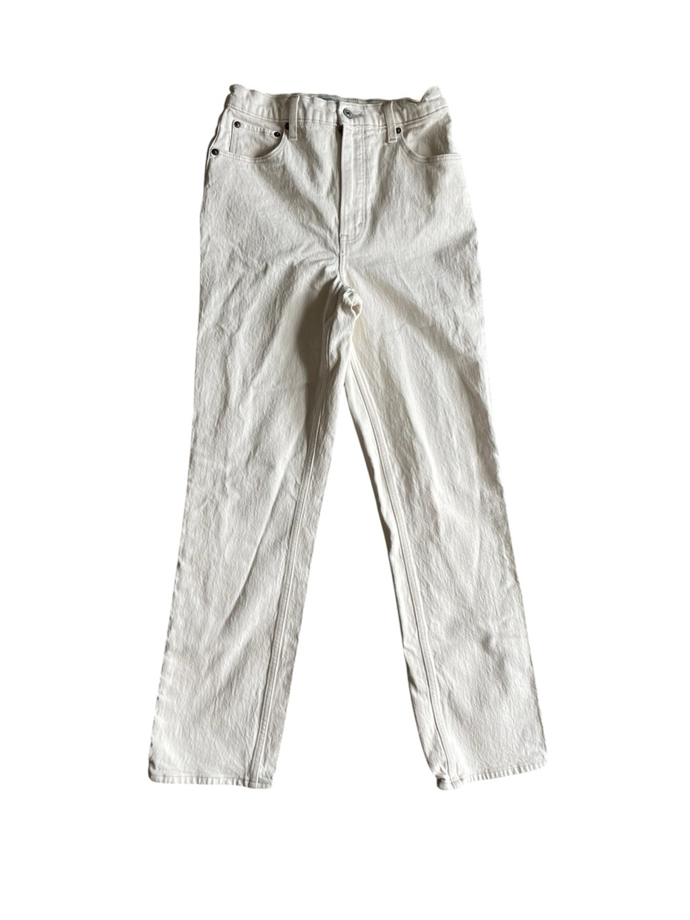 Abercrombie & Fitch The ’90s Straight Ultra High Rise Jeans 27 / 4R Cream